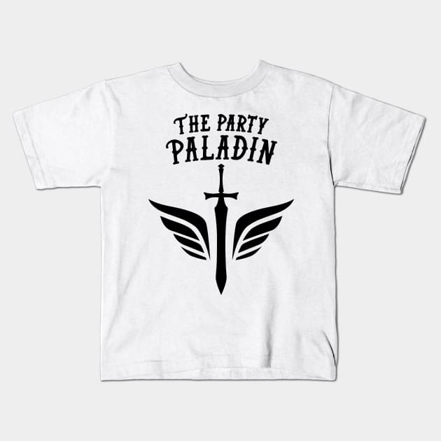 Paladin Dungeons and Dragons Team Party Kids T-Shirt by HeyListen